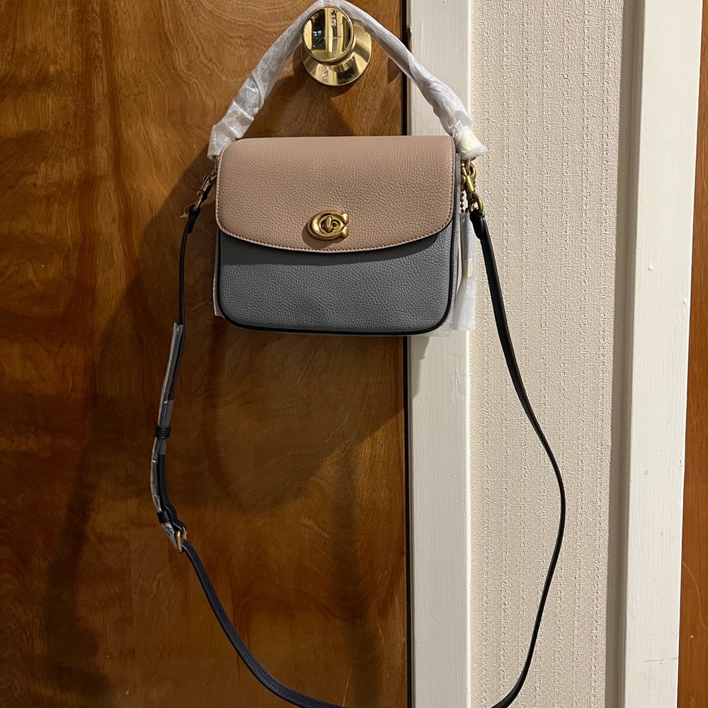 Coach Cassie Crossbody 19 in colorblock (taupe/granite)